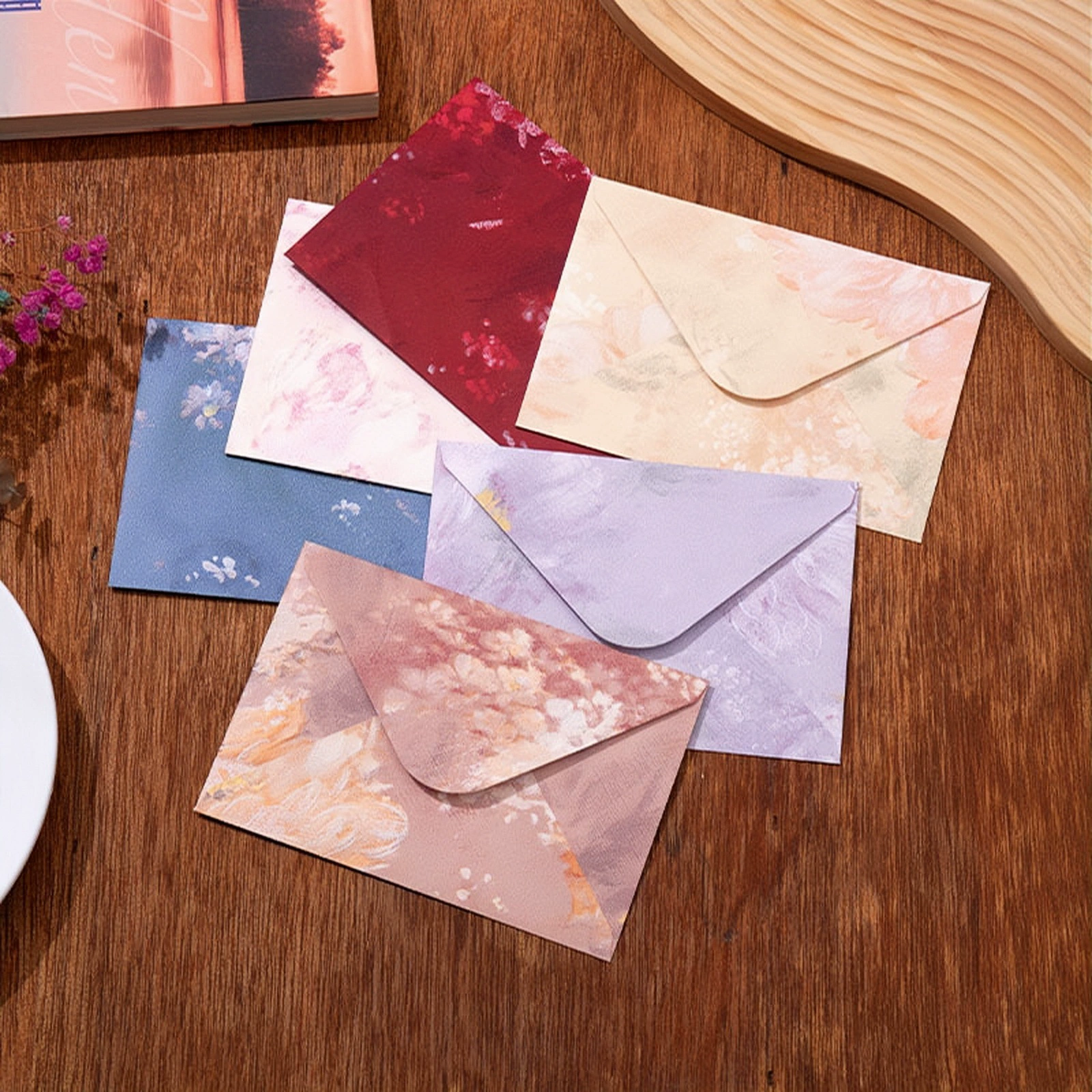 High quality creative retro fresh postcard, set