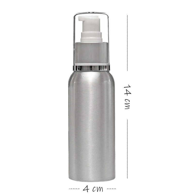 Botella de aerosol de aluminio de metal Botella de aerosol hidratante de tóner desinfección de alcohol pequeña regadera portátil sub-botella presionando botella vacía