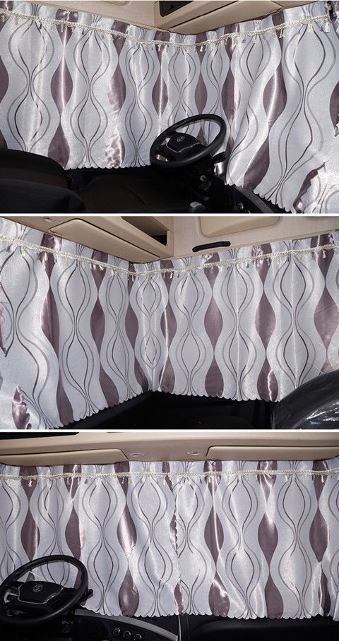 Large Truck Curtains for J6, Pj6, Lh6, Chenglong, Delong, New M3000 Sleeper Cab Rear Curtains, Thickened Sunshade Curtains