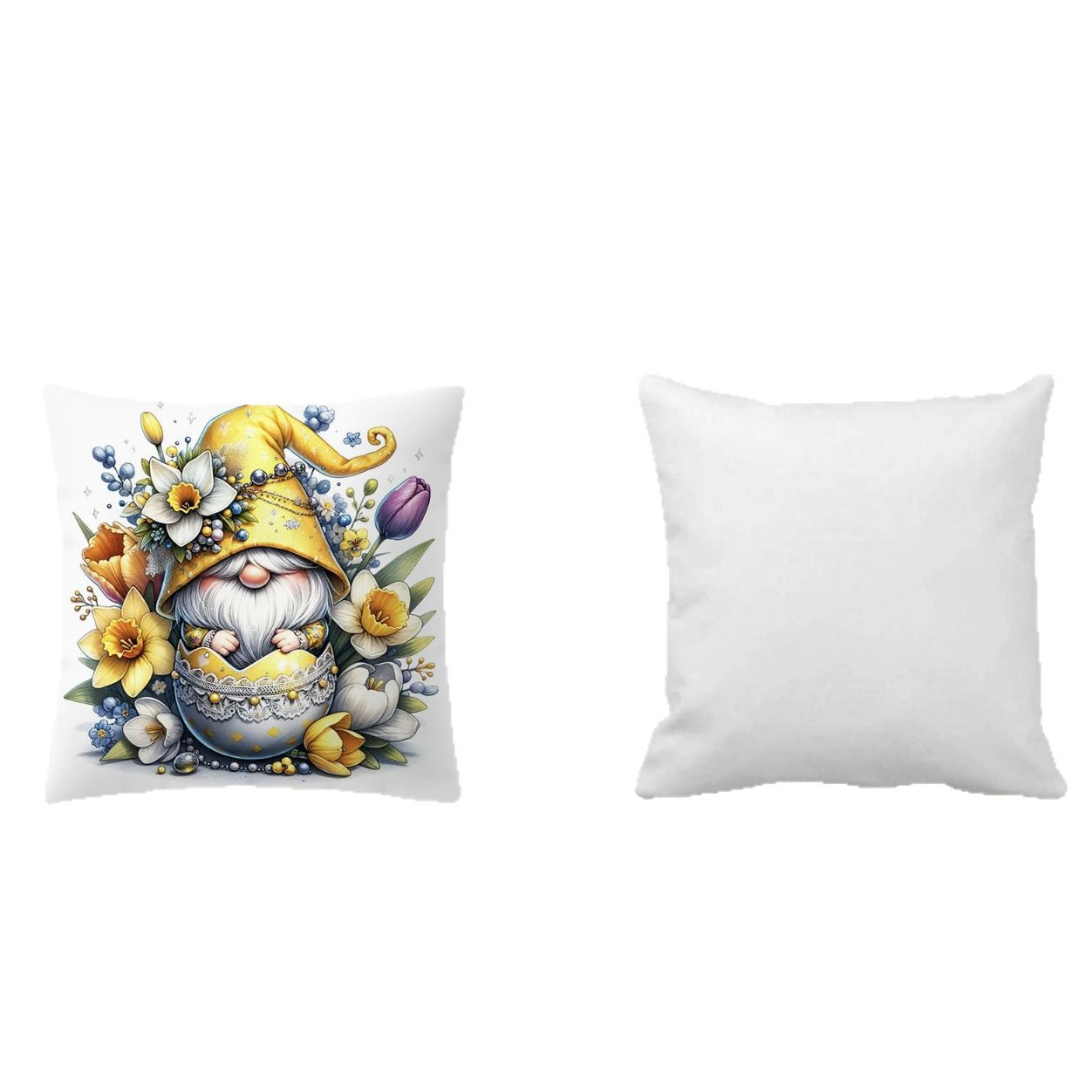 Amazon nuevo huevo de Pascua transfronterizo funda de almohada lino conejo simple funda de almohada cojín de sofá doméstico
