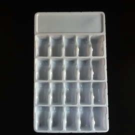 ps白色塑料内托格子托盘化妆品内衬 保健品吸塑托盘 厂家定选制作