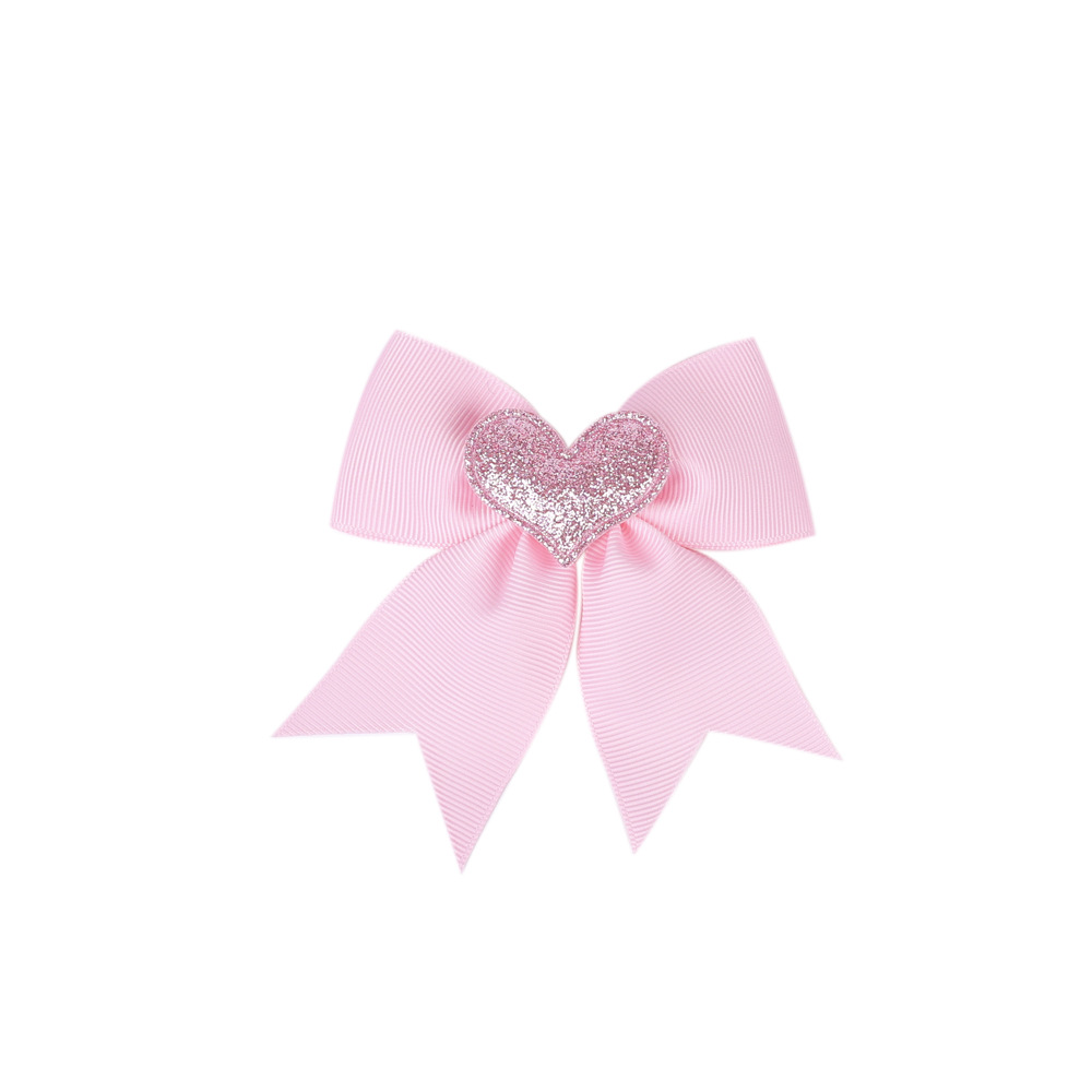 INS europea y americana del día de San Valentín de cola de Milano arco grande pequeño tamaño de dos piezas color sólido amor horquilla banda de goma horquilla