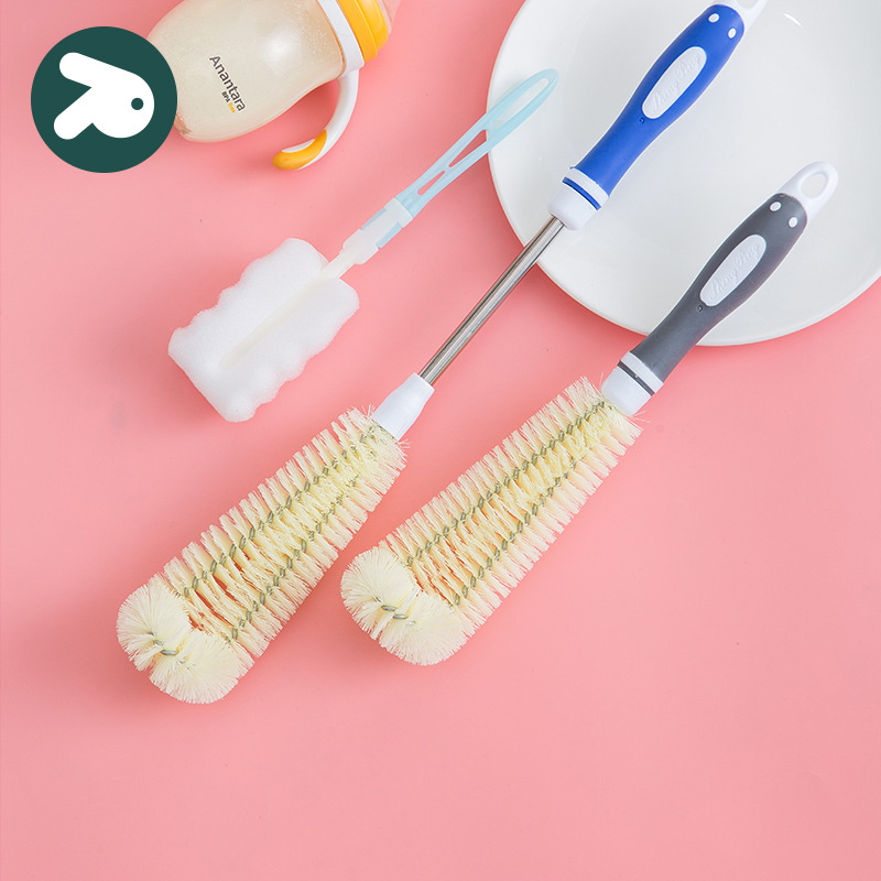 Pin Tu No Dead Angle Cup Brush Cleaning Long Handle L-shaped Small Brush Wall Breaking Machine Special Cup Mouth Cleaning Cup