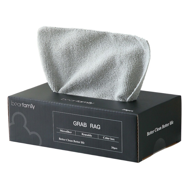 Embalaje inglés trapo extraíble transfronterizo exclusivo para la cocina fregadora Toalla de plato de microfibra personalizada al por mayor