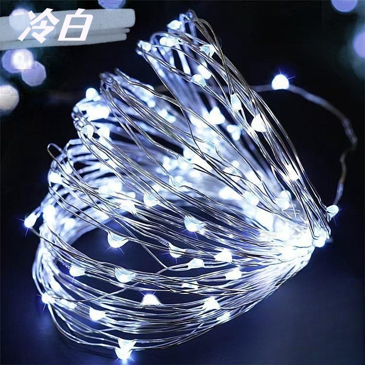 Día de San Valentín Navidad boda decoración lámpara de alambre de cobre sala diseño de lámparas de color fabricantes de lámparas de alambre de cobre al por mayor cadena de lámparas de color