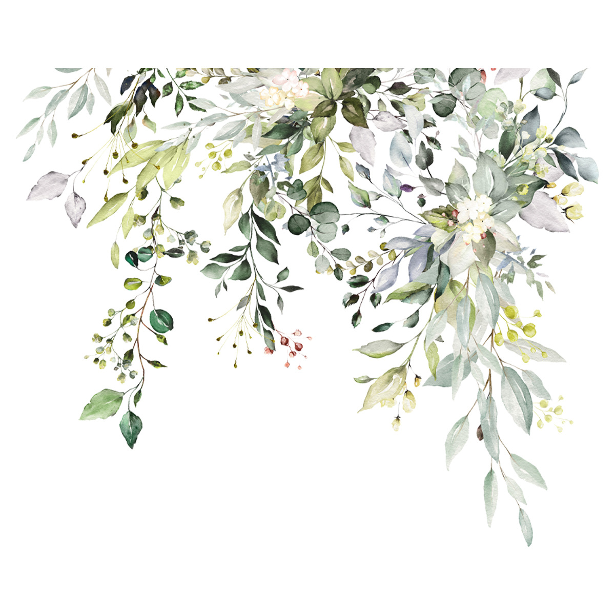 Pastoral Plant Plastic Wall Sticker Wall Art display picture 2