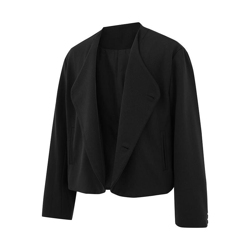 Autumn Japanese solid color retro suit
