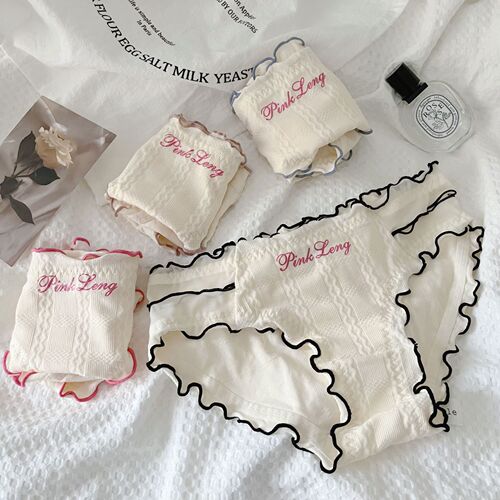 American sweet baby~girl dopamine modal cotton underwear women's mid-waist comfortable pure desire women's briefs new style