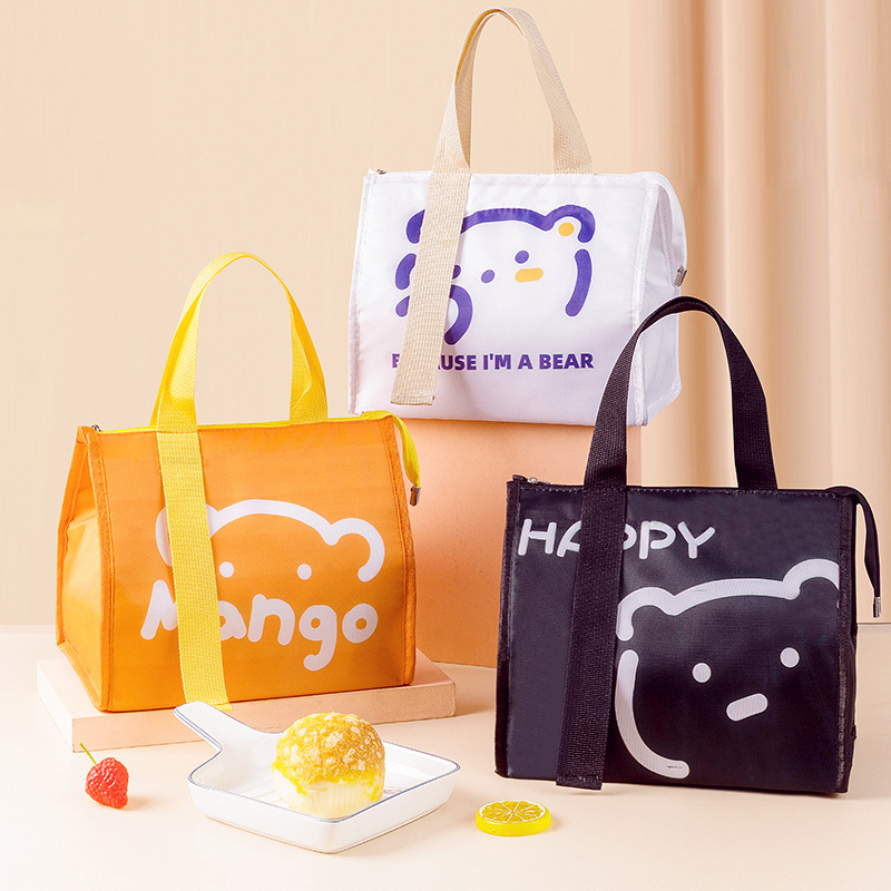 Cartoon Hand-held Lunch Bag 3D Lunch Bag Hand-held Meal Bag Office Workers with Insulated Lunch Box Bag Meal Box