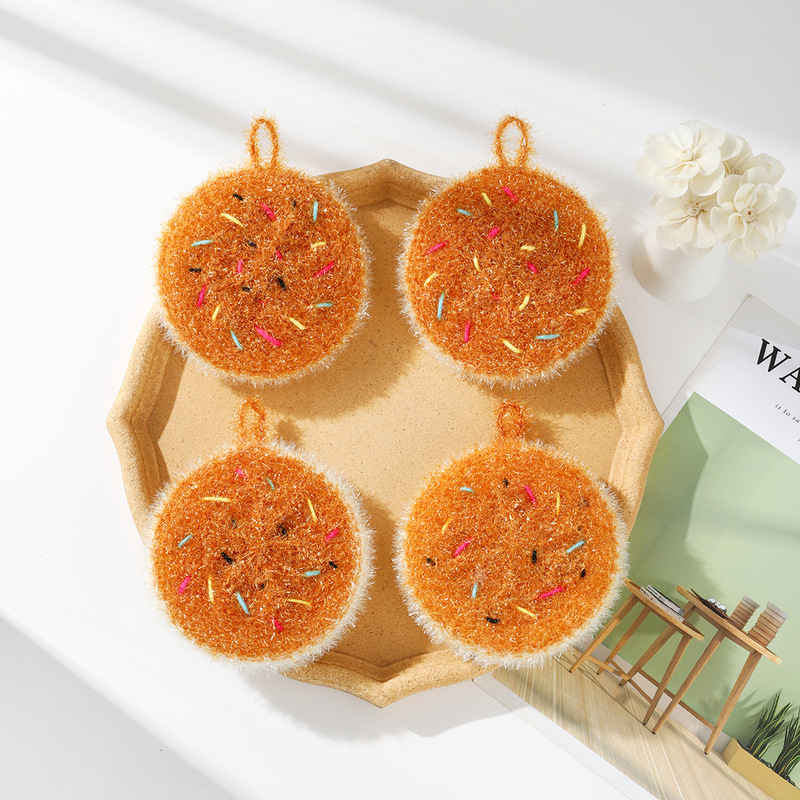 Korean Kitchen Acrylic Donut Biscuit Crocheted Dish Towel Source Factory Polyester Dish Towel Korean Kitchen Acrylic Donut Biscuit Crocheted Dish Towel Source Factory Polyester Dish Towel