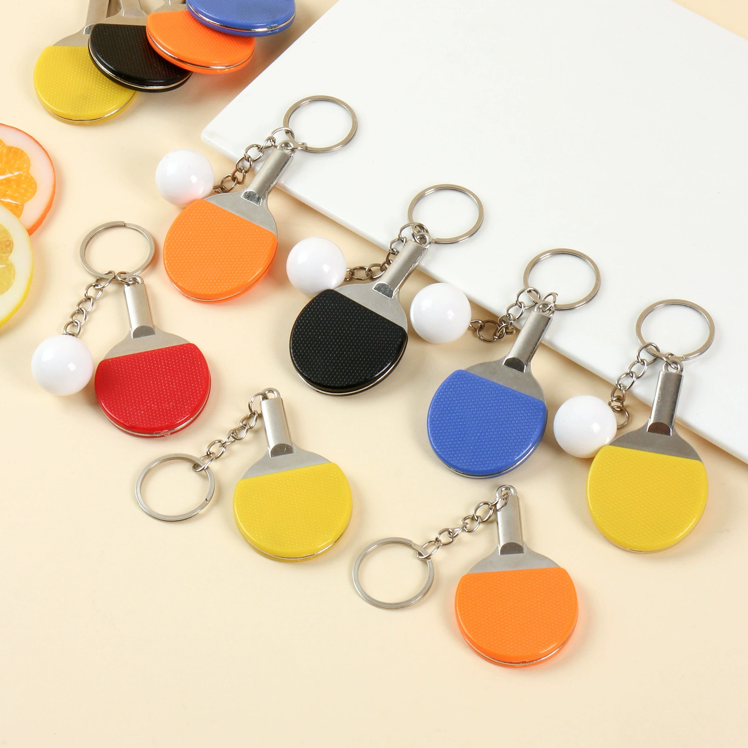Small racket for table tennis, keychain, pendant, toy, (Cross-border trading), Birthday gift