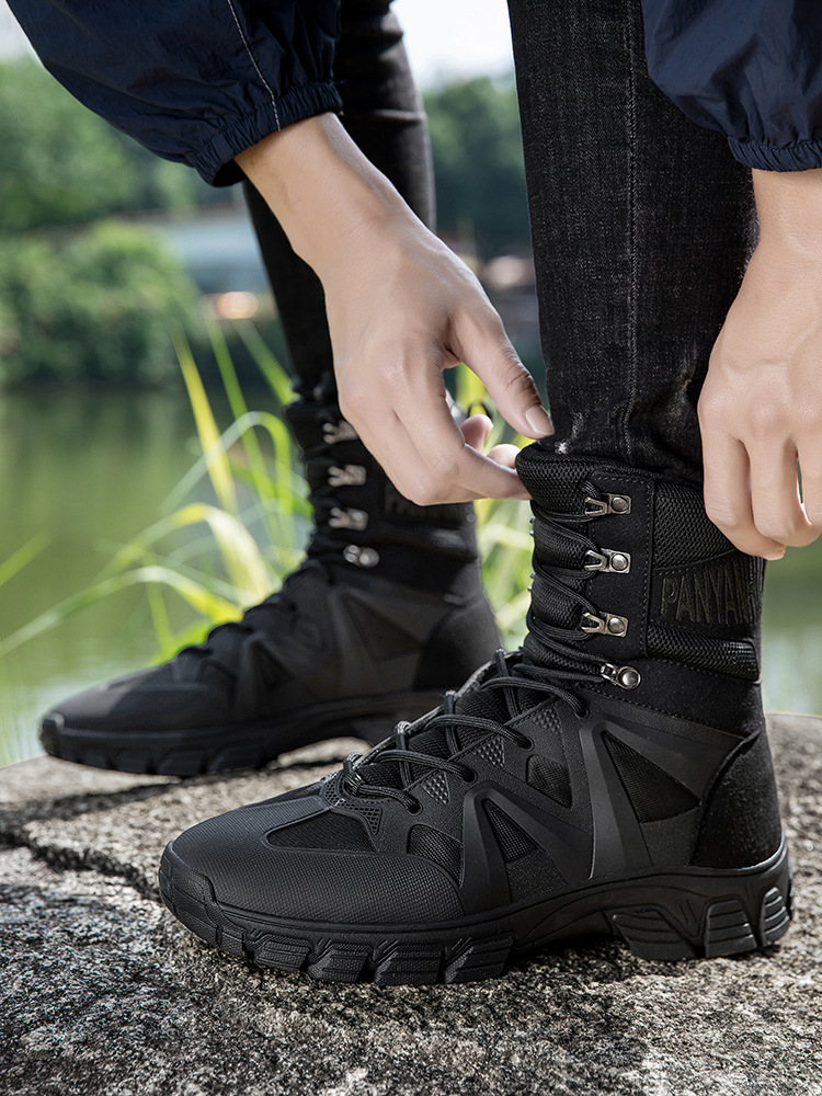 Martin botas grandes zapatos de caminata del desierto para hombres botas militares anti-colisión anti-patada botas tácticas al por mayor transfronterizas