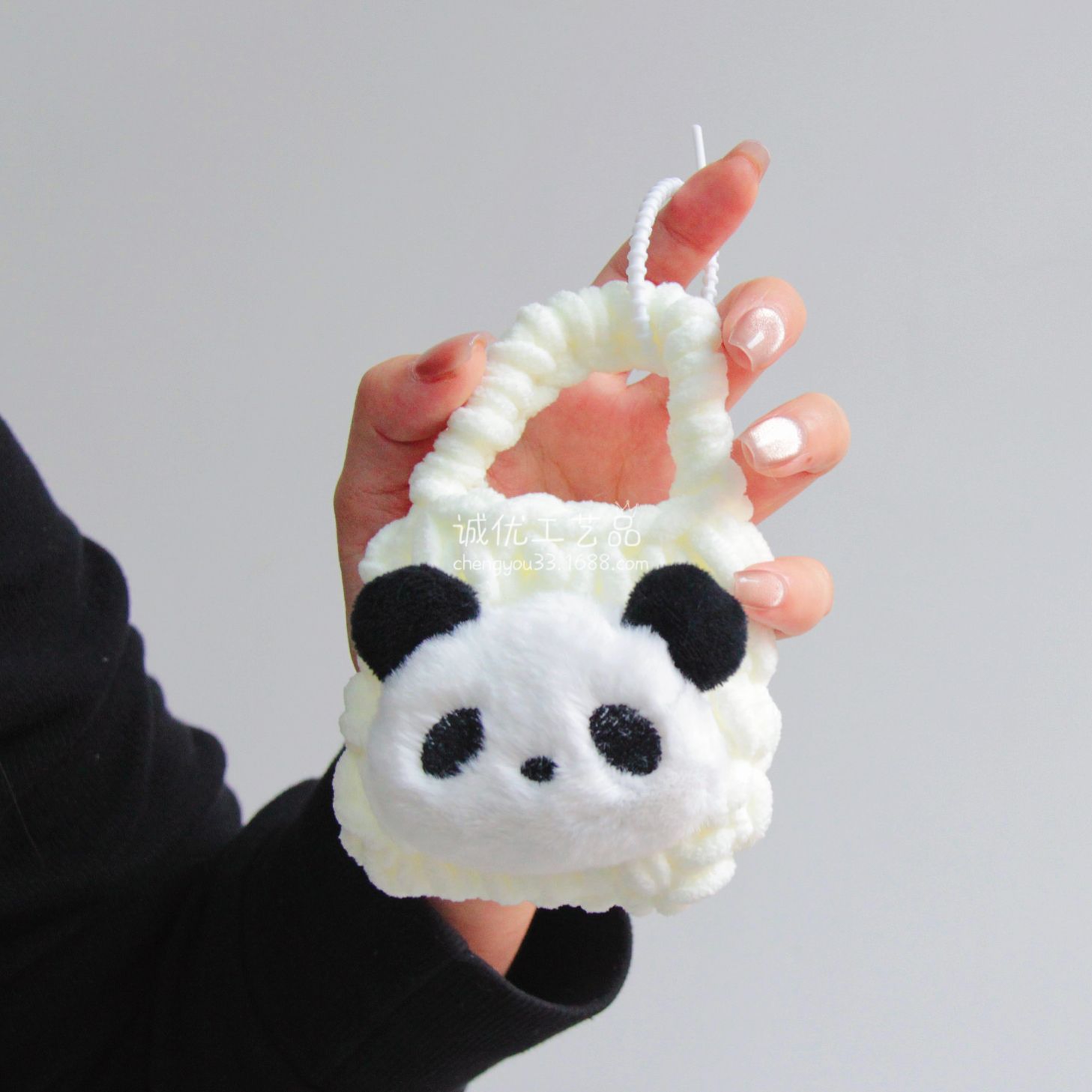 Llavero Mini Monedero Colgante de Peluche para Almacenamiento en Mochila y Llaves
