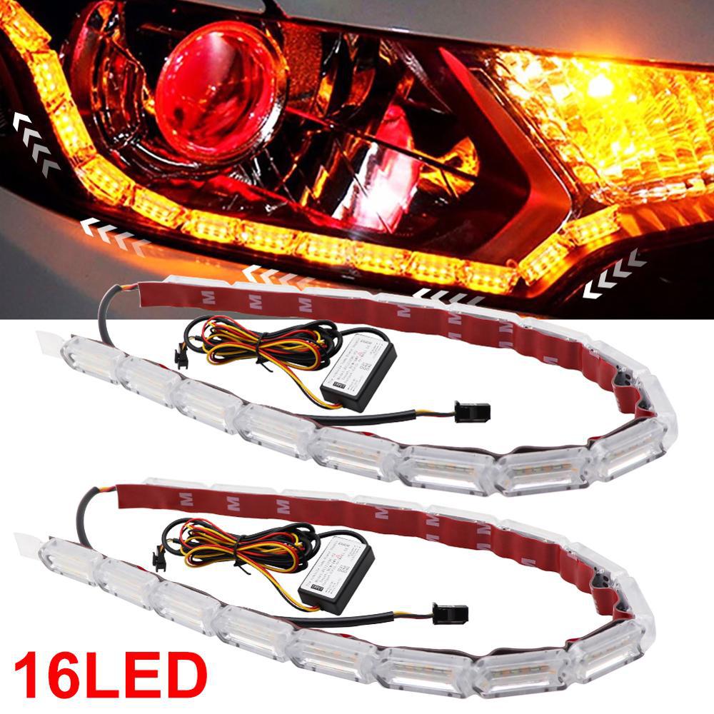 2pcs-DRL-LED-Strip-Flexible-Da