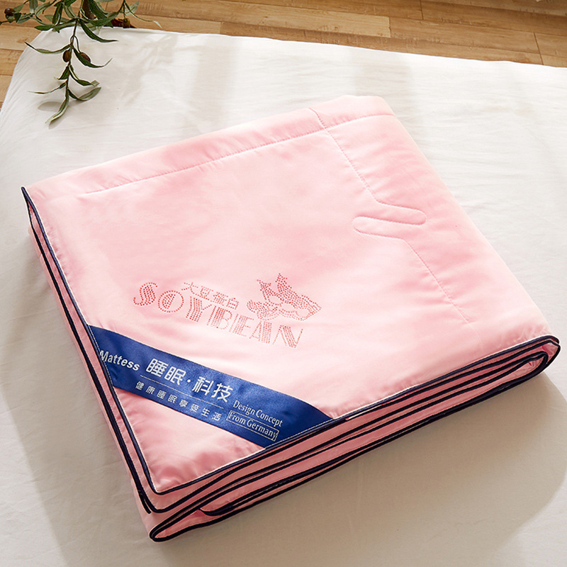 牛奶凉感丝大豆纤维空调被夏凉被单双人儿童薄款春秋被子被芯夏被