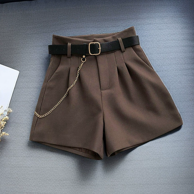 Suit, shorts, base boots, casual trousers, high waist