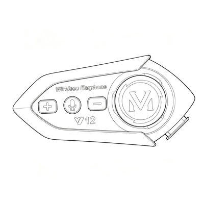 Playback, Answering Calls, Cycling, Noise | Motorcycle Helmet Headset - y12-soft-wheat
