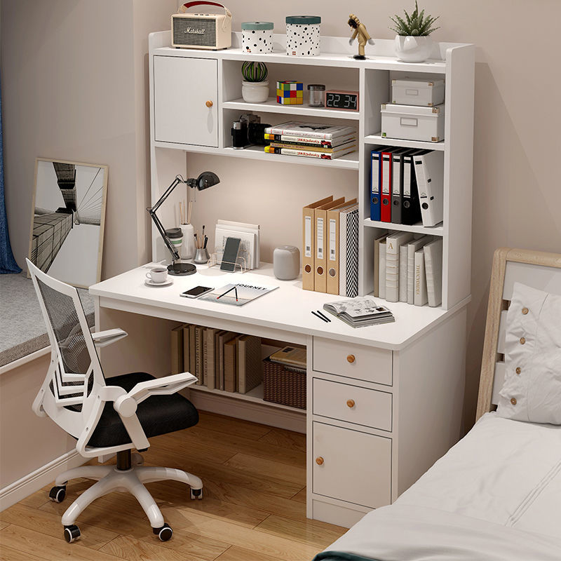 Computer desk home children's study table primary school student desk bookshelf integrated desktop writing table bedroom chair set