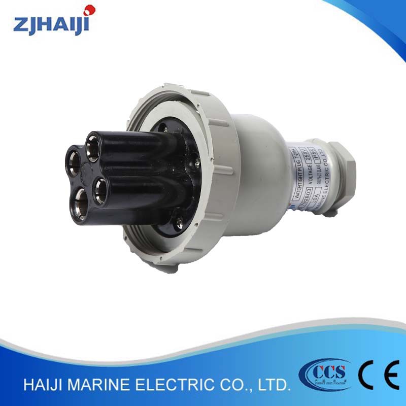 厂家直销 船用接插件 20A船用日标水密插头T-2MA（792803）