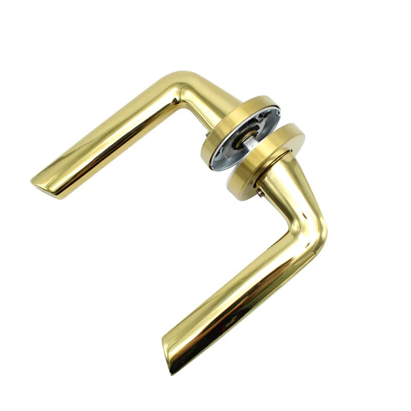 Personalizado 304 acero inoxidable oro puerta de mano imitación de fundición de cerradura de separación mango de puerta de baño dormitorio general