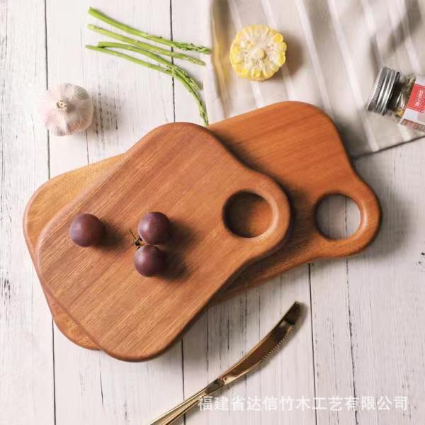 Tablero de corte de verduras de madera de árbol negro de grado alimenticio para uso doméstico de doble cara a prueba de moho y tablero de madera sólida gruesa, tablero de corte de frutas suplementarias para cocina