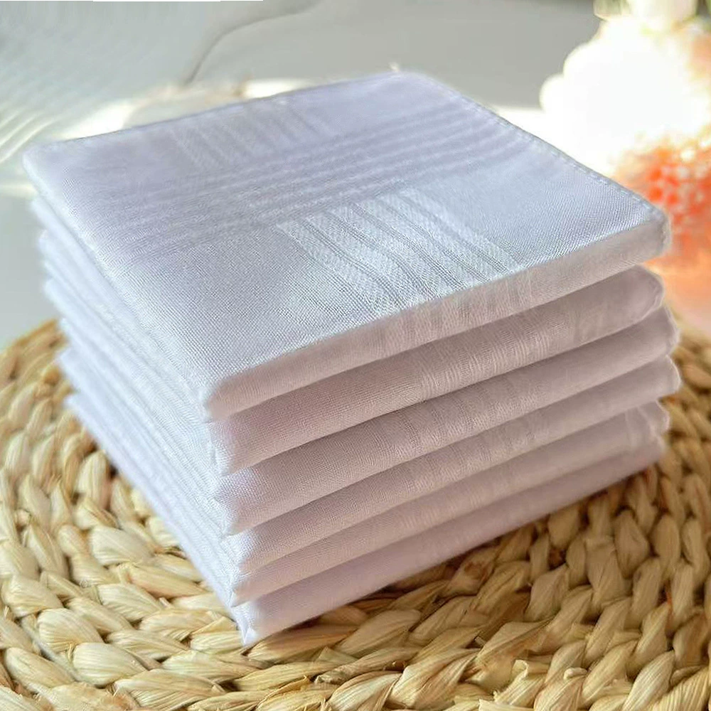 Спот хлопок 40 см белый атласный носовой платок Amazon белый квадратный платок мужской хлопок платок можно сделать DIY с логотипом