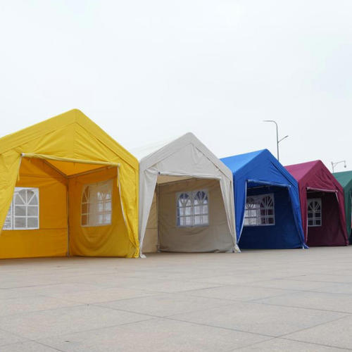 Outdoor night market tent fair booth parking shelter event commercial advertising A-frame four-legged tent