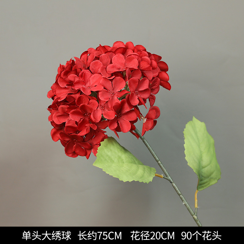 红色仿真花婚礼婚庆场地场景布置道具仿真花束花艺装饰花假花批发|undefined