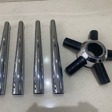 工厂直销拉伸拆装五星脚圆管电镀五星脚椅子拆装五星脚家具配件