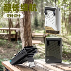 新款高速挂腰风扇简约超长续航户外桌面极速降温数显挂脖风扇跨境