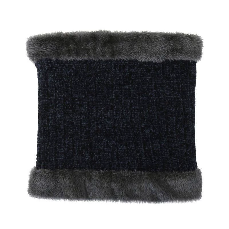 Men's demi-season knitted woolen keep warm travel scarf