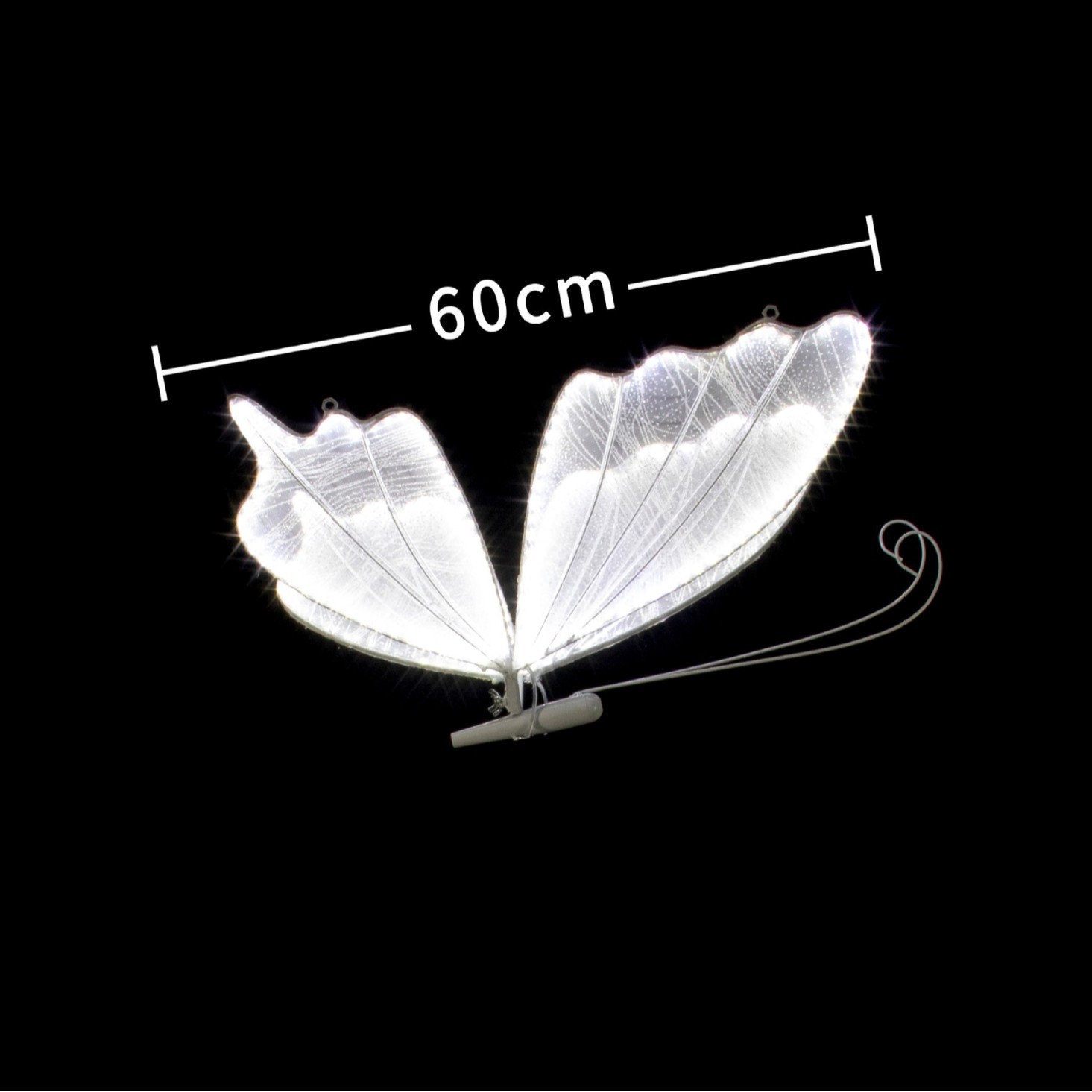 Disposición de accesorios de boda Alas de mariposa luminosas Decoración de escenario Colgante de techo Guía de boda Decoración de escena Decoración