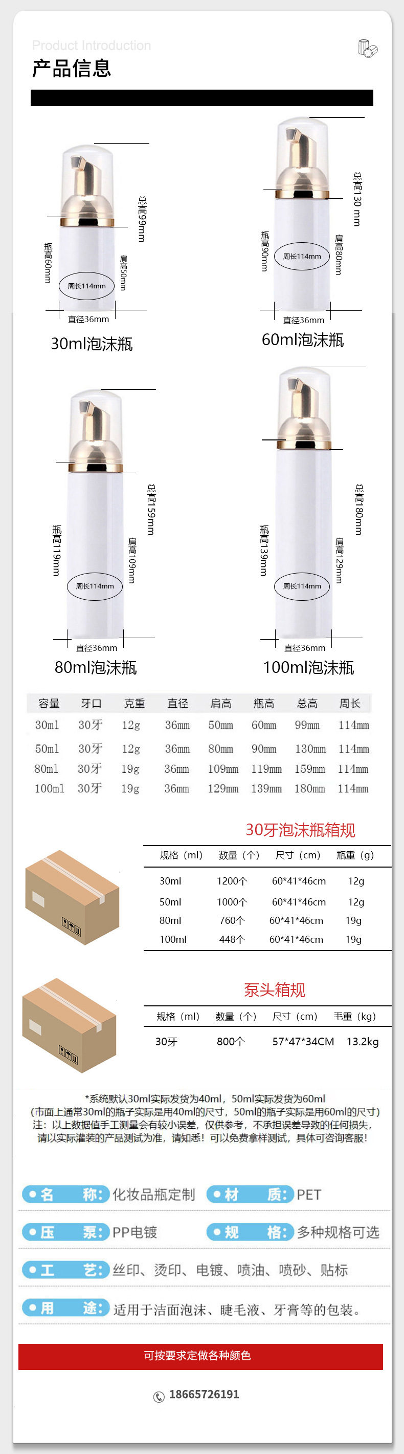 30牙泡沫瓶完成