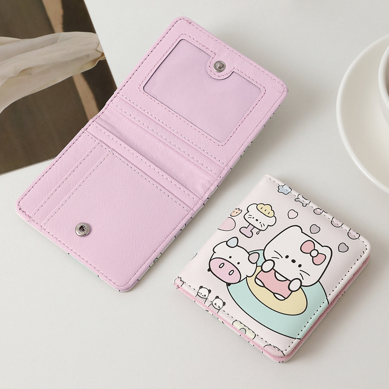 스냅 80% off 지갑 - 소 고양이