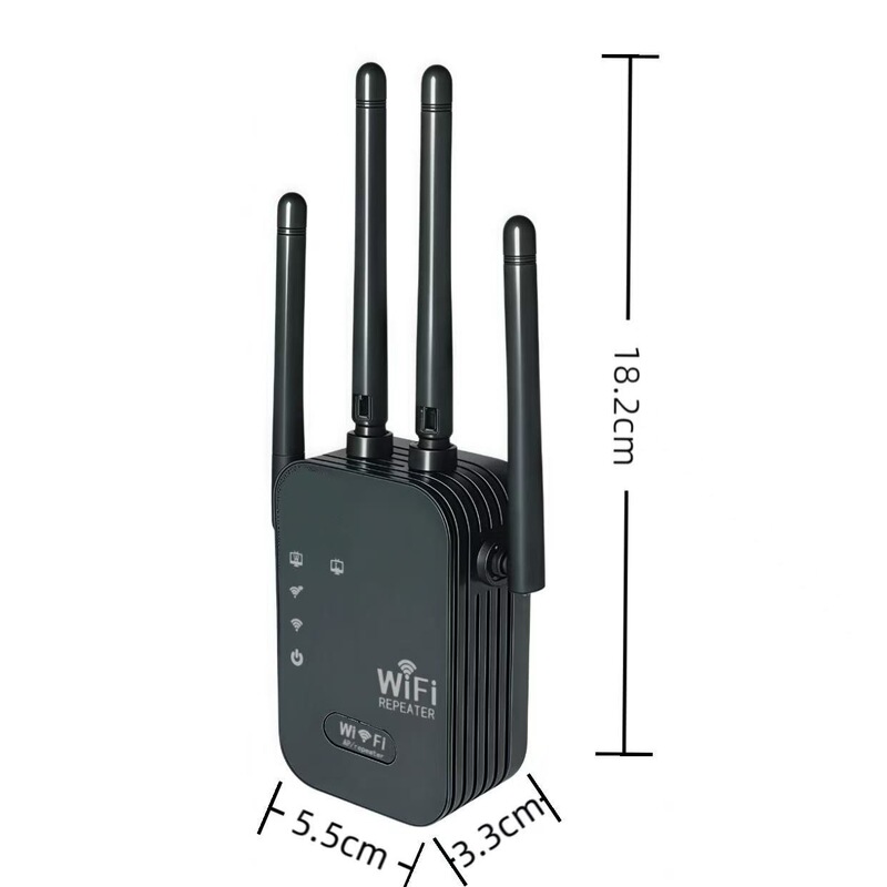 1200M双频增强中继器 无线WiFi信号放大器2.4 & 5.8G大功率AP路由|undefined