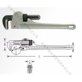 史丹利 铝合金管钳 84-451-23