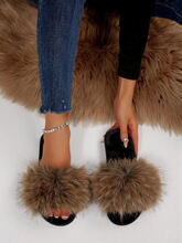 L 52094 New Style Large Size Fluffy Slipper �¿������Ь