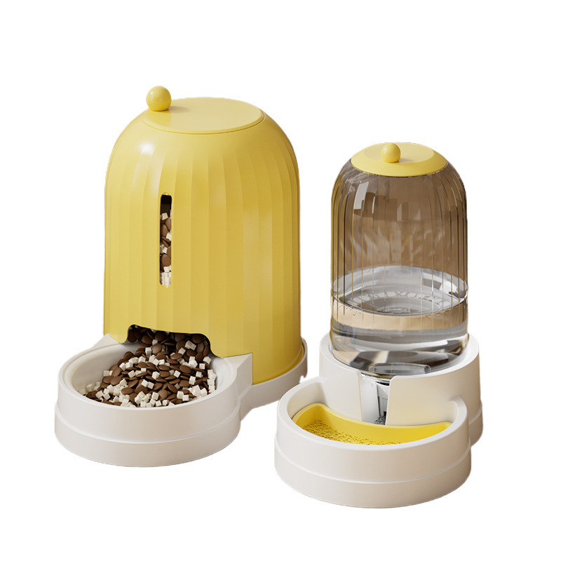 New cross-border pet automatic feeder without stuck grain split cat…