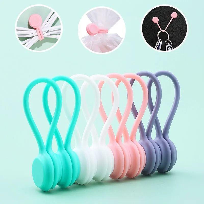 Cable Organiser Simple Solid Color Silicone Data Cable Storage Desktop Earphone Cable Charging Cable Wire Tie Wrapping Winding Wire Cable Organiser Simple Solid Color Silicone Data Cable Storage Desktop Earphone Cable Charging Cable Wire Tie Wrapping Winding Wire