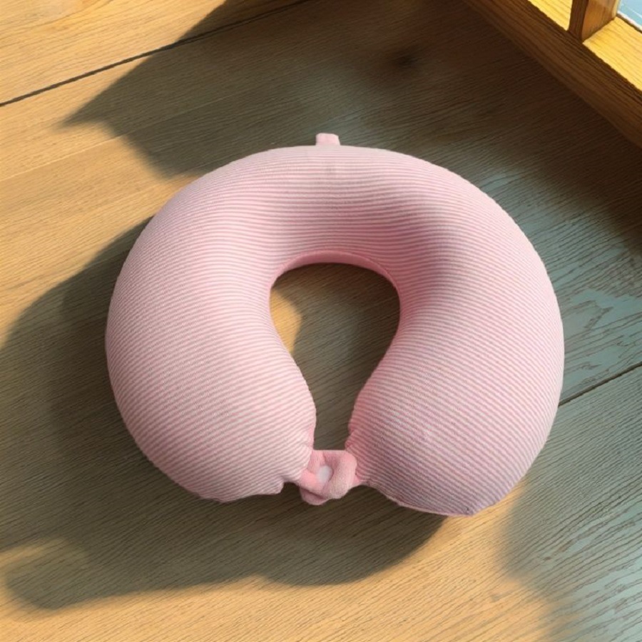 Lento rebote en forma de U almohada en forma de U almohada de memoria almohada de algodón almohada de siesta almohada en forma de U almohada de oficina almohada de cuello estriada viaje almohada de cuello