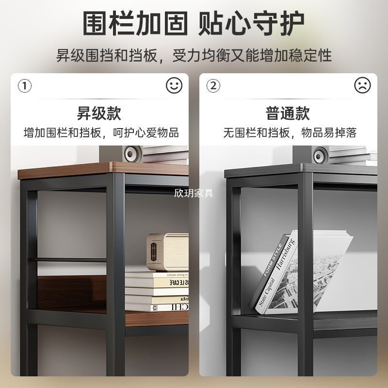 书架落地桌面墙角置物架多层收纳架卧室靠墙飘窗展示柜办公室架子|undefined