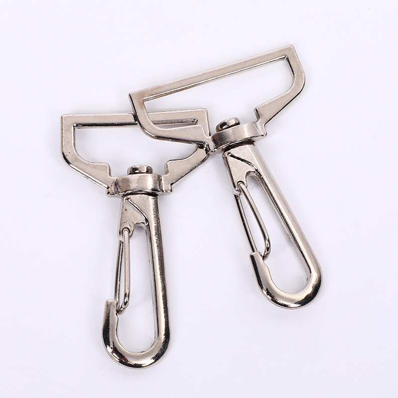 Metal giratorio largo gancho hebilla correa de hombro mascota tracción ajuste hebilla didiy bolsa conexión de banda de presión hebilla de resorte