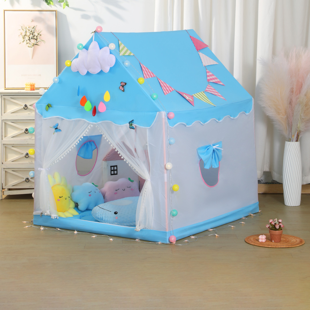 Tiendas de campaña para niños, cabaña de princesa interior, casa de juegos de ensueño para niños y niñas, regalos de cumpleaños para bebés, juguetes, castillo image 3