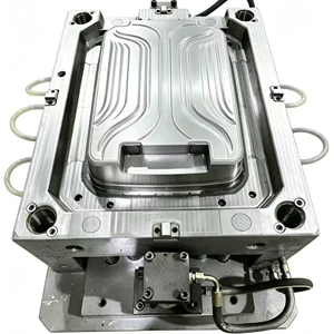 Fashionable travel luggage trolley case shell mold custom plastic injection luggage mold