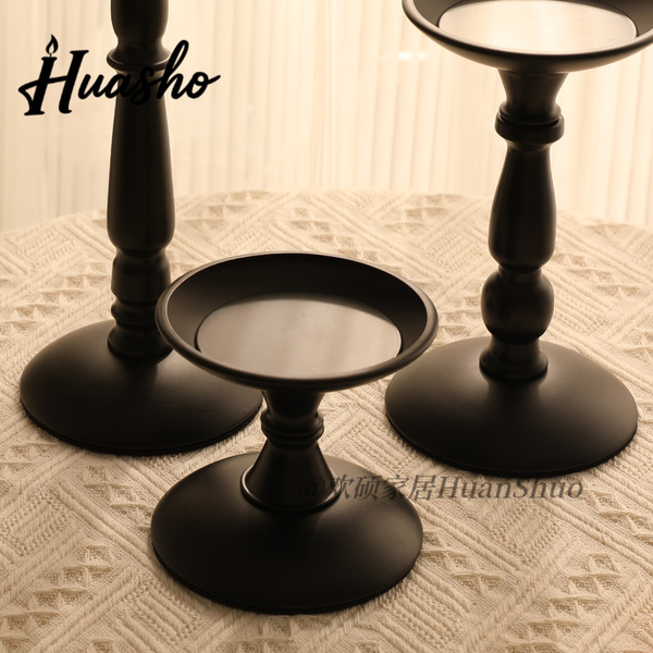 American -style candlestick retro black ironing ornament candle…