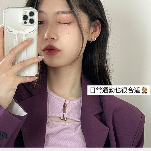 S925 Silver Hoop Earrings for Women, Ear Studs with Bone Pins, Small Hole for Piercings, Unique and High-End Style, Plain Circle Earrings with Pins, Women's Earrings