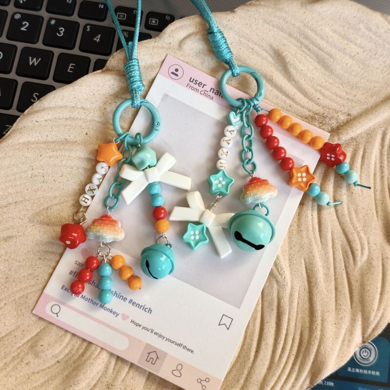 Yun Yi Xinghe Pendant in Red, Orange, and Blue Colors, Exclusive Cloud Flag Keychain for Hao Yi Ran