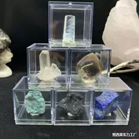 Коробка для демонстрации кубиков образцов камня, минералов, оригинальная прозрачная коробка для трехмерного хранения минералов, эстетичная коробка для камней и минералов.