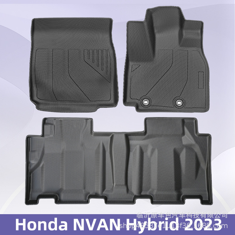 Aplicable a Honda Nvan Hybrid 2023 3D para todo el tiempo TPE Foot Pad Cojín del maletero