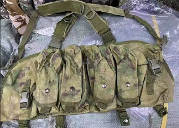 Chaleco de cinturón militar fan AK colgante de pecho equipo de transporte de combate chaleco de desmontaje rápido con bolsas de accesorios chaleco táctico